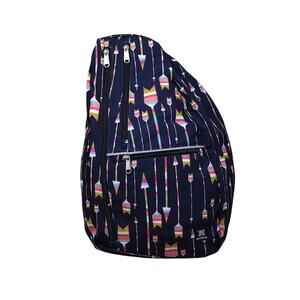 NWOT Ambry Colorful Outdoor Athleisure Arrow StripeCrossbody Sling Bag Backpack